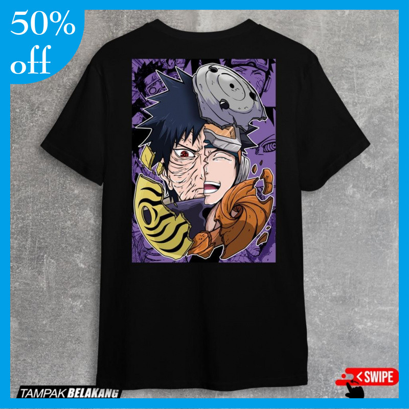 Kaos Anime Uchiha Obito Bukan Oversize
