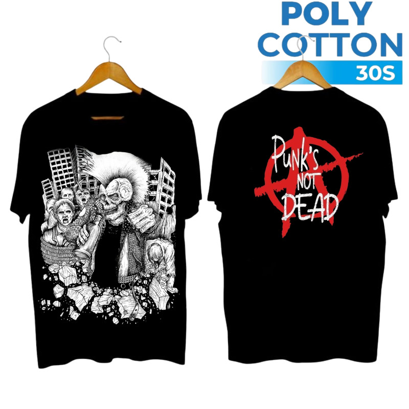 KAOS DISTRO COTTON 30s - Kaos Punk - Baju Distro Punk Not Dead cotton 24s