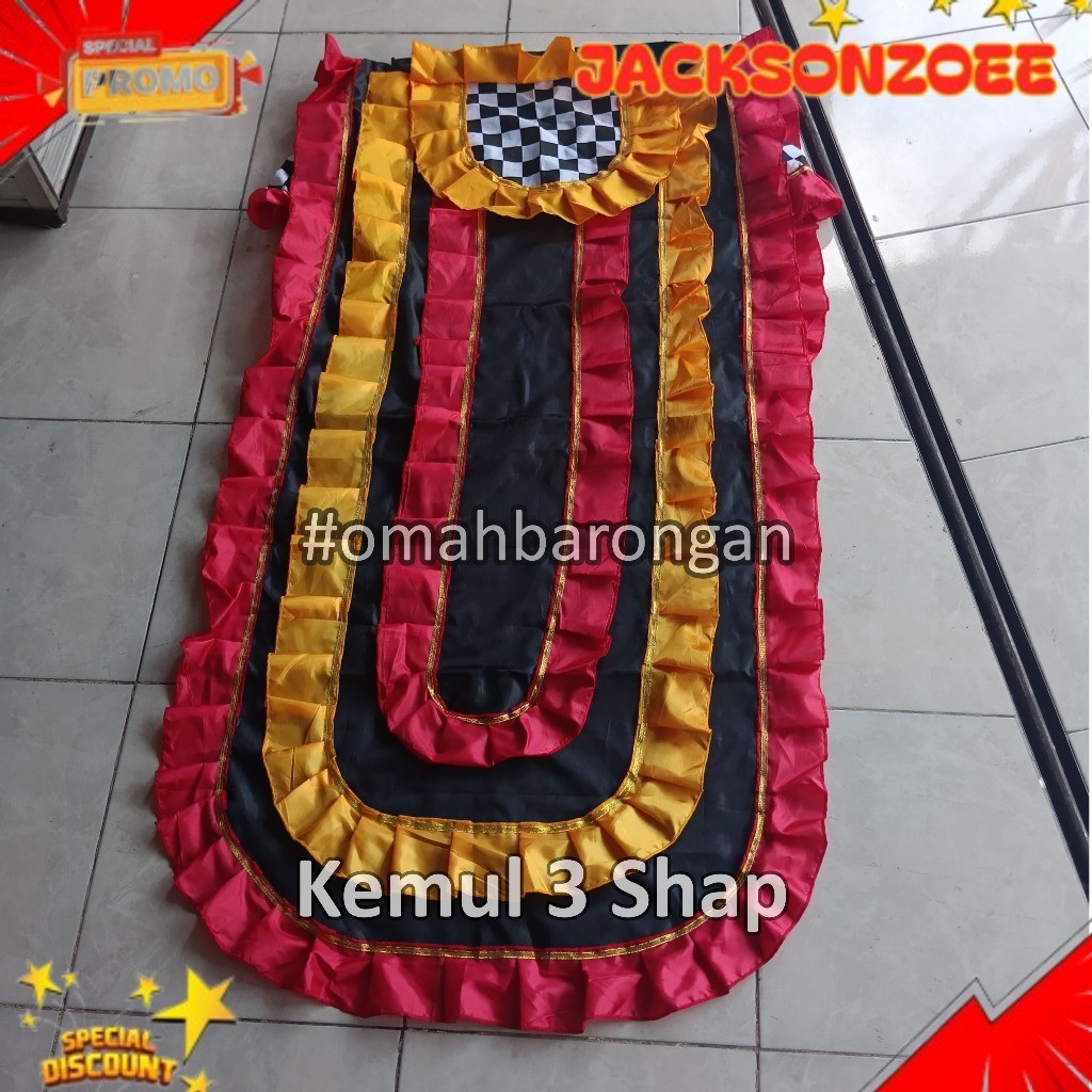 Kemul Barongan Anak SD Pentas Dewasa Warna Biru Hitam Merah Kuning Hijau TRENDING