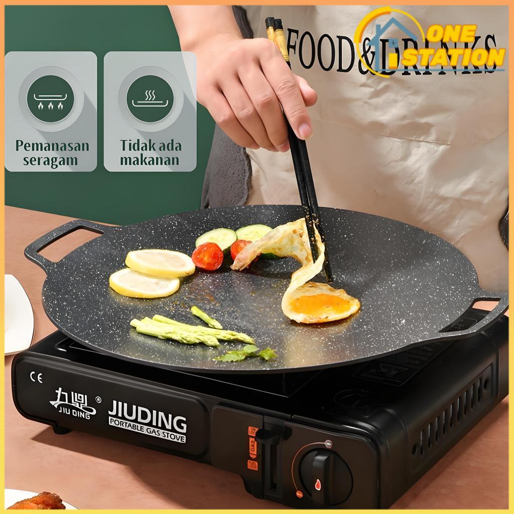 Multi-fungsi Gandum Batu Kompor Elektromagnet Korea Panggang Non-stick Pot Korea Panggang Piring