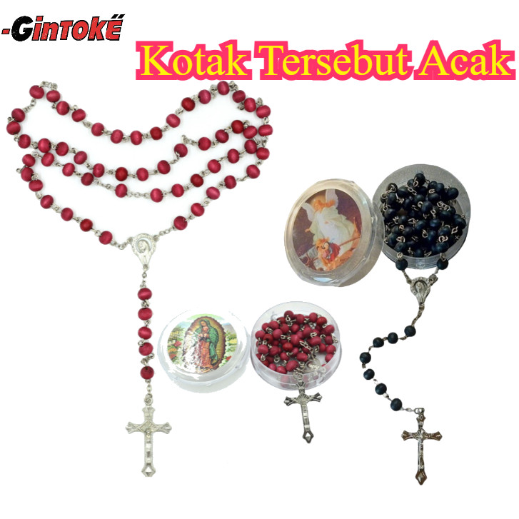 Kalung Rosario 77 Bapa Kami Kayu GAHARU Original / Devosi Rosario 77 Bapa Kami/ Rosario Kayu Wangi 7