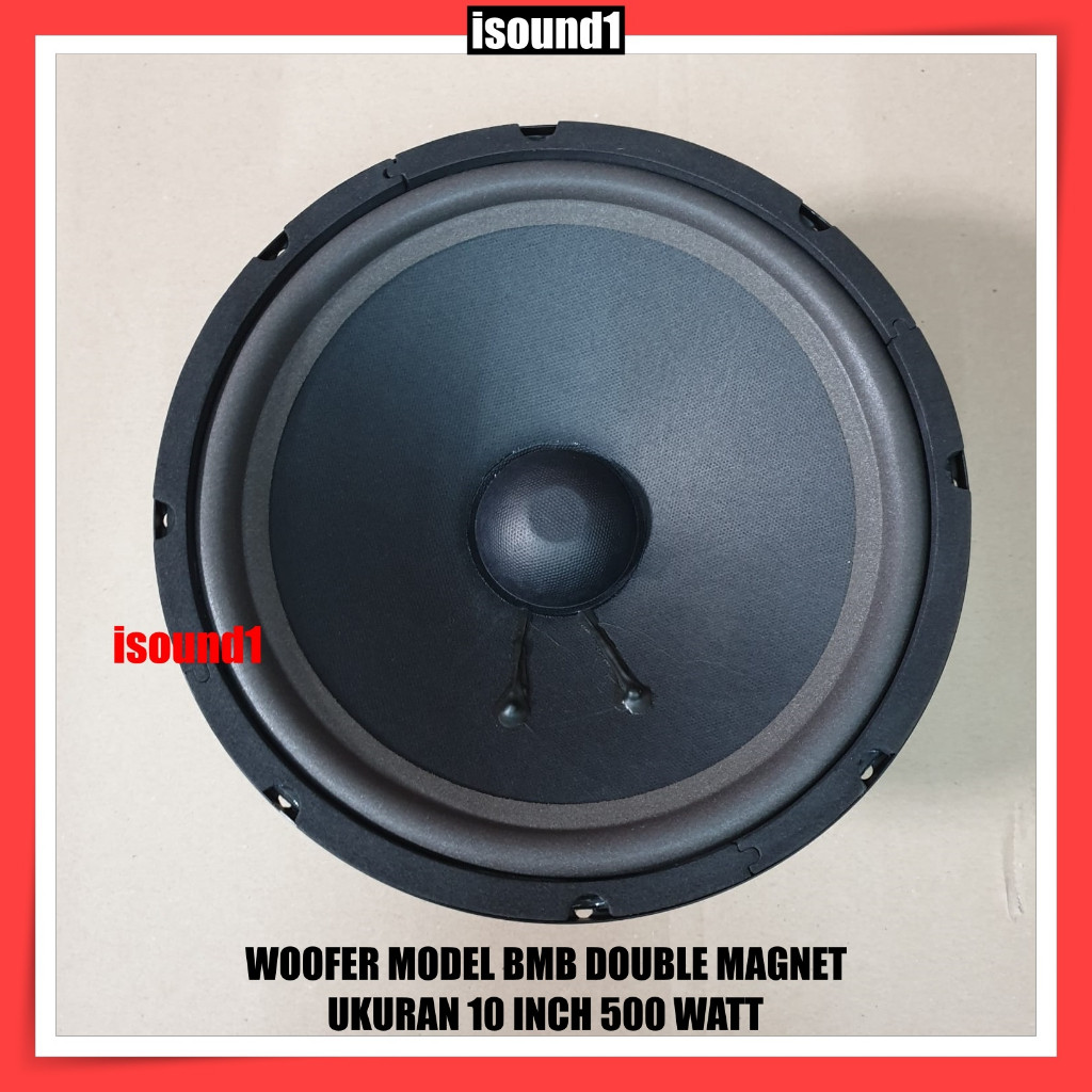 SPEAKER WOOFER KARAOKE MODEL BMB 10 INCH 10 IN 500 WATT DOUBLE MAGNET