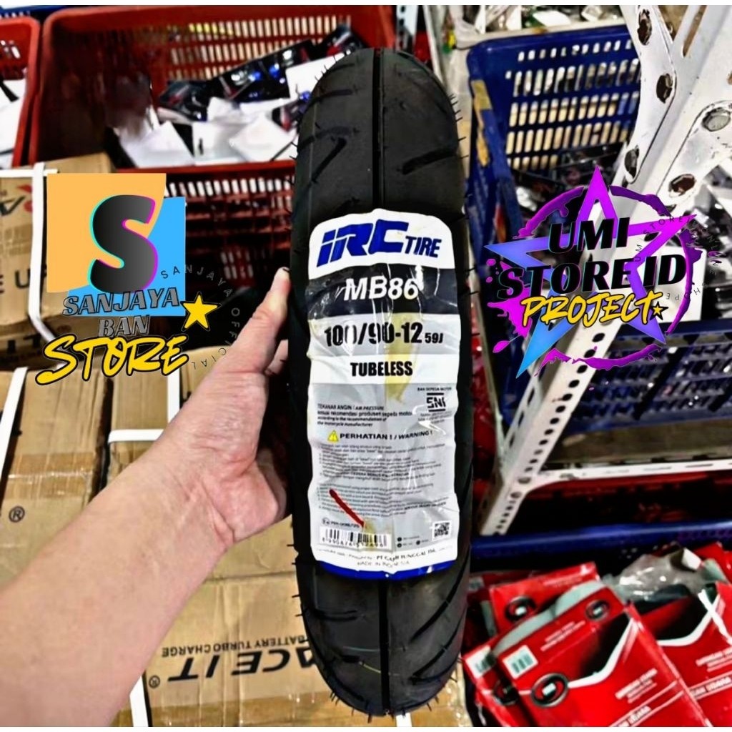 BAN SCOOPY DONAT RING 12 Tubeless Depan 100/90 - Belakang 110/90