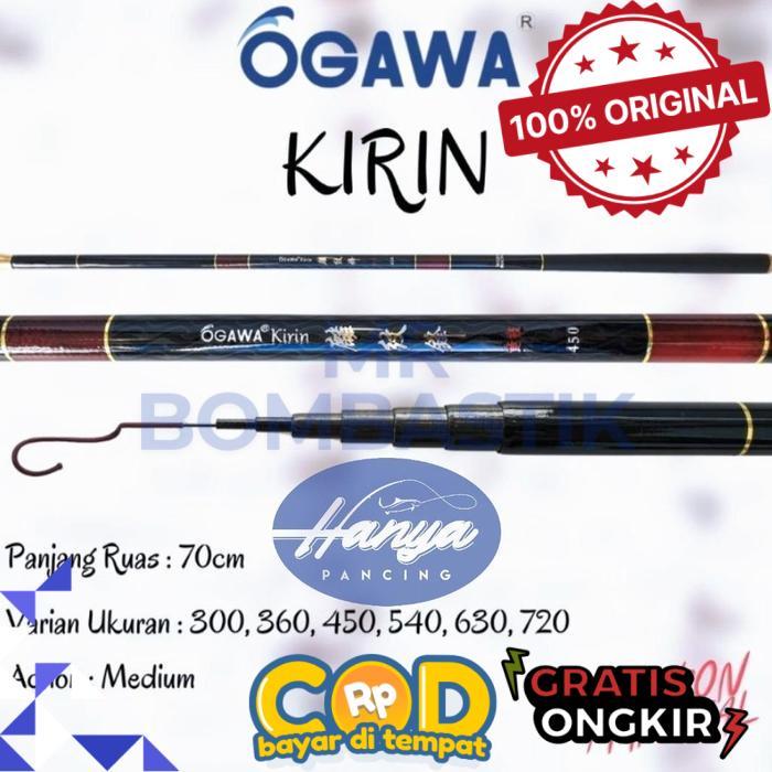 Joran Tegek Ogawa Kirin 300 360 450 540 630 720 Bahan Carbon Action Medium - 300 -bomb