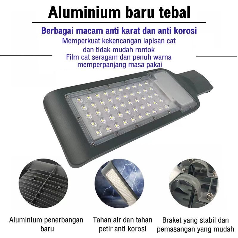 [Garansi 10 tahun]Lampu Jalan LED 100 Watt PJU 220V IP67 Tahan Air 100W 400W Lampu LED Lampu Jalan l