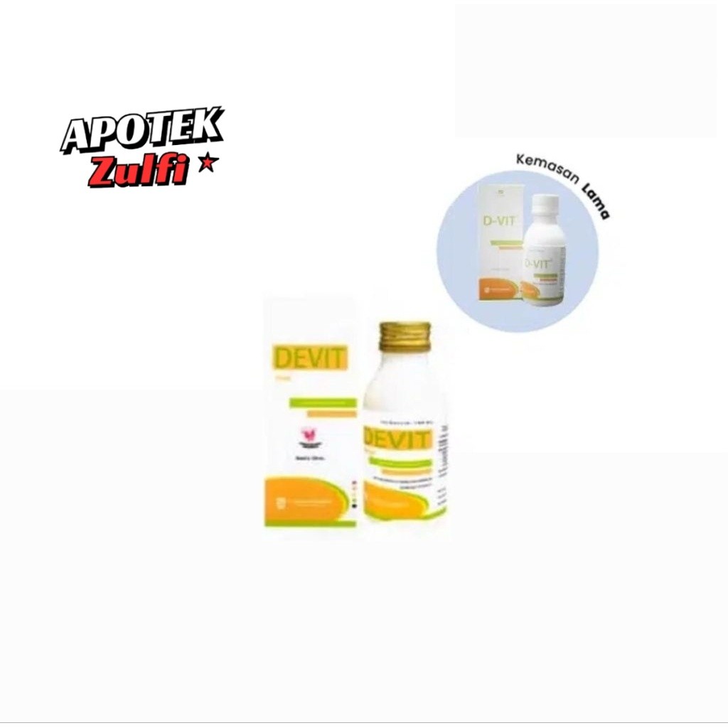 DEVIT SIRUP/ D-Vit  SIRUP Vitamin D3 400IU Rasa Jeruk