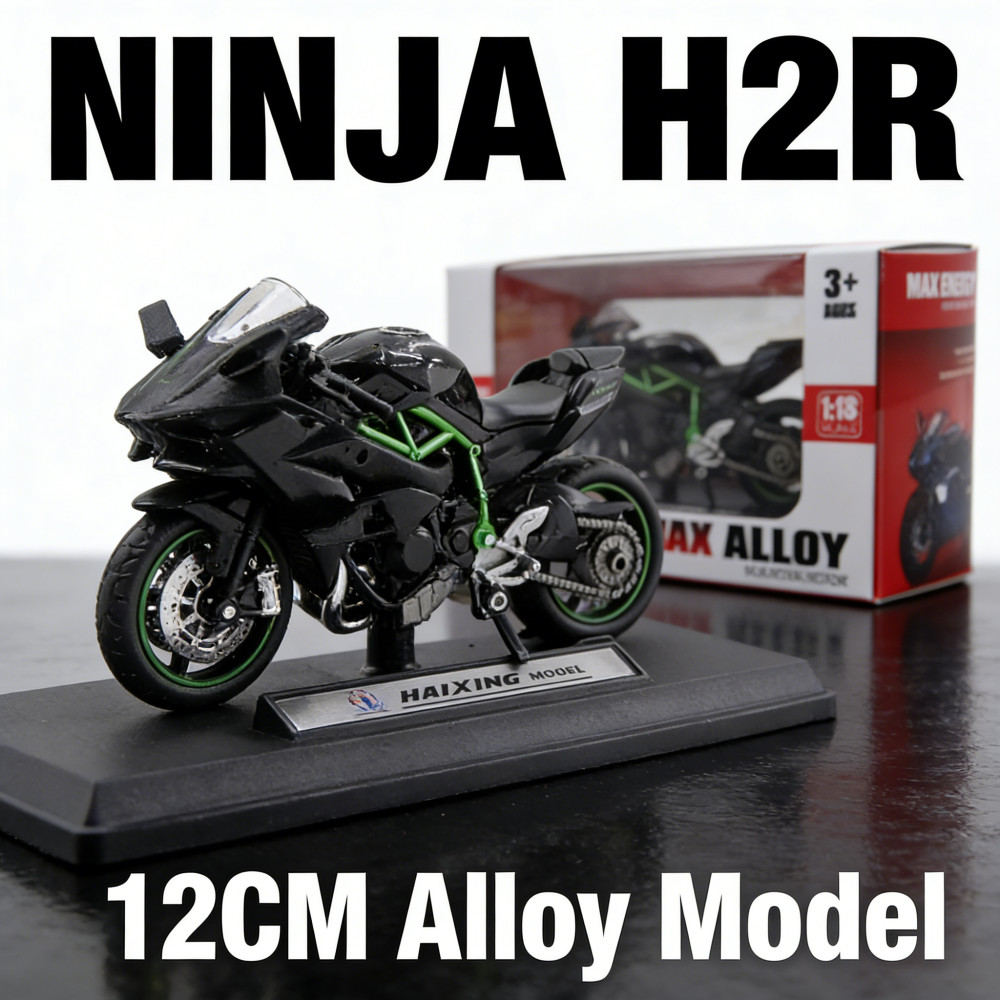 Ninja H2R Kawasaki Sepeda Motor Yamaha YZF-R1M Model Diecast Skala Diecast