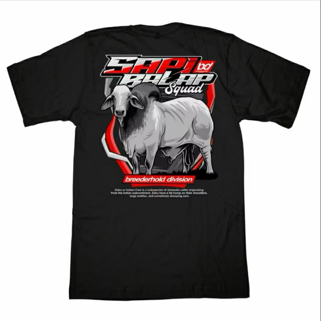 KAOS-TSHIRT PETERNAK SAPI SAPI BALAP SQUAD