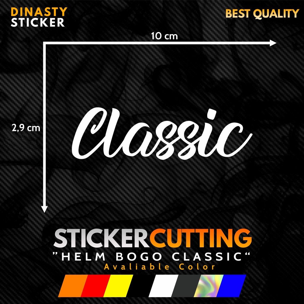 STICKER STIKER CUTTING HELM BOGO CLASSIC