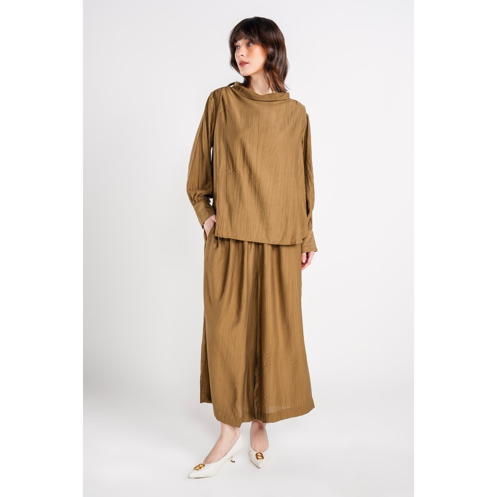 Benang Jarum - Esther Texture Comfy Set - Tan
