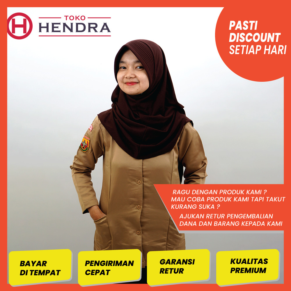 Baju Pramuka Pembina Bahan Maximus | Baju Pramuka Guru Wanita