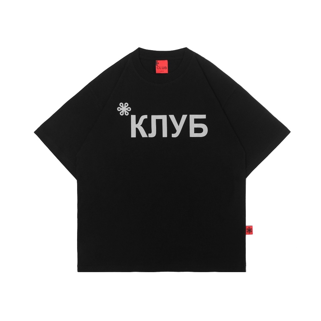 Casual street style  T-shirt Lads & Club x Prung Terrace Wear - Moscow Black Tees [COD]