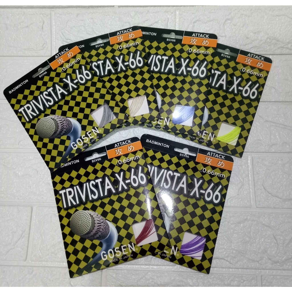 SENAR RAKET BADMINTON GOSEN TRIVISTA X-66 ORIGINAL (MADE IN JAPAN)