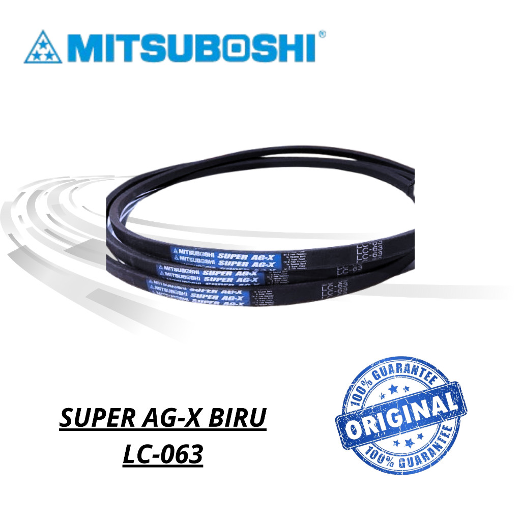 MITSUBOSHI V-BELT SUPER AG-X BIRU LC-063 / Mitsuboshi V-Belt LC-63 (AGX) COMBINE HARVESTER KUBOTA DC