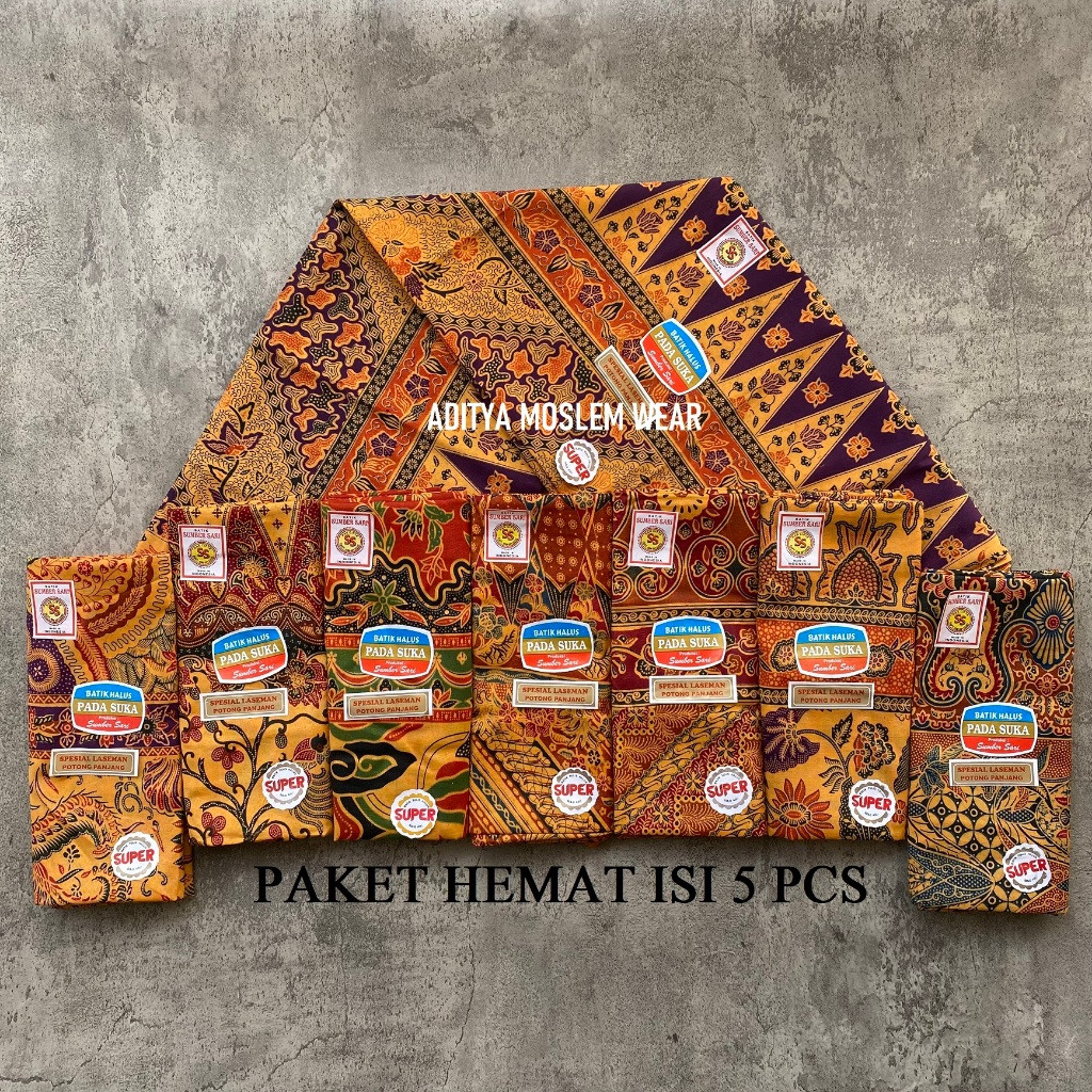 Paket Hemat Isi 5 Pcs Kain Sarung Melahirkan Padasuka Sudah Dijahit Batik Lasem Sarung Batik Murah
