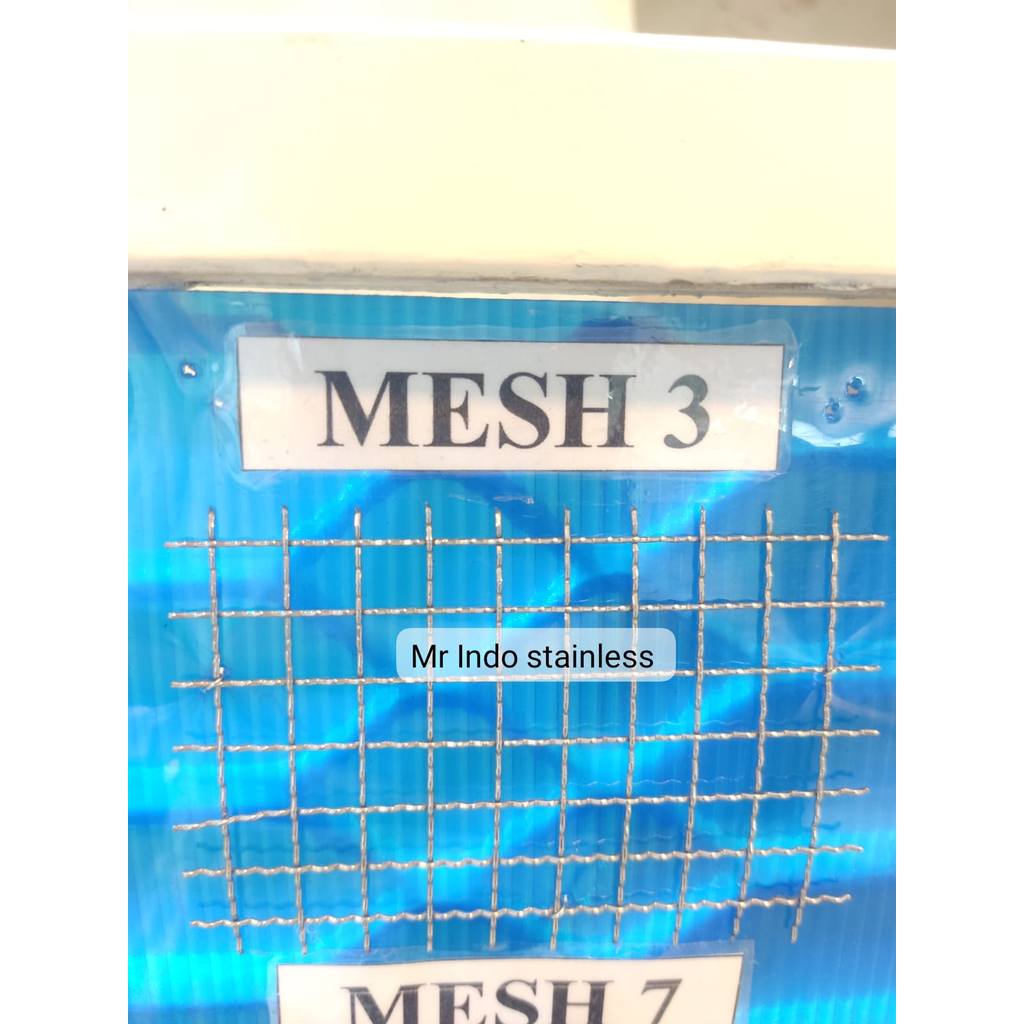 Wiremesh Mesh 3 Stainless 304 / Kawat ayakan Mesh 3 Meteran - Tebal 0,8mm