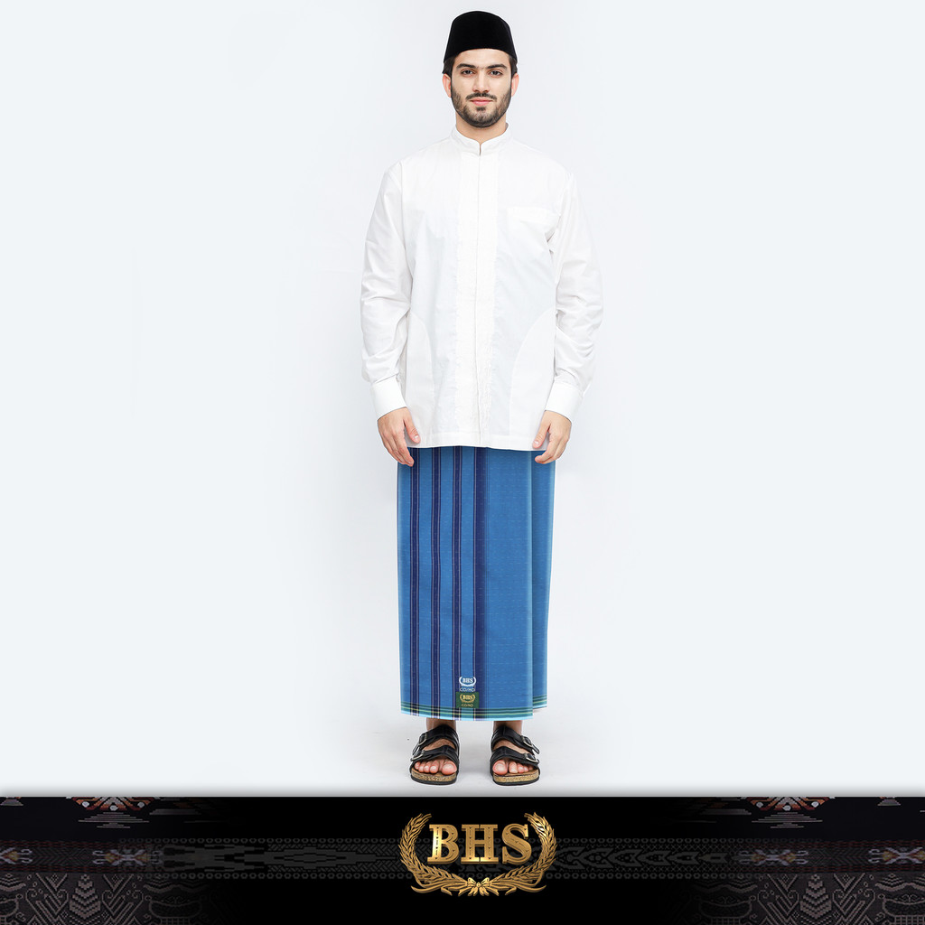 Sarung BHS Cosmo Gold Motif K26 PPE SJ Biru