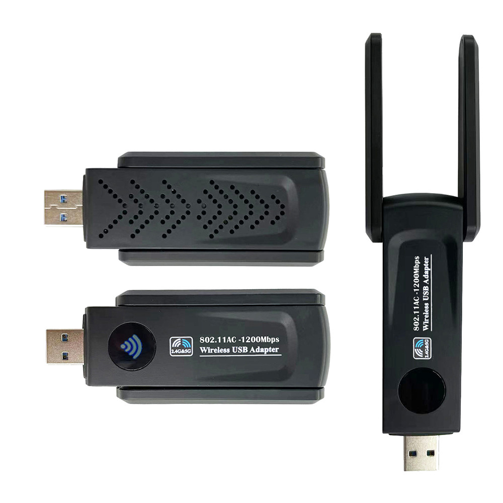Wifi USB Adapter USB 30 Wifi Dongle 5Ghz 1200Mbps Dual Band 24G5G Wireless Network Card Adapter for 