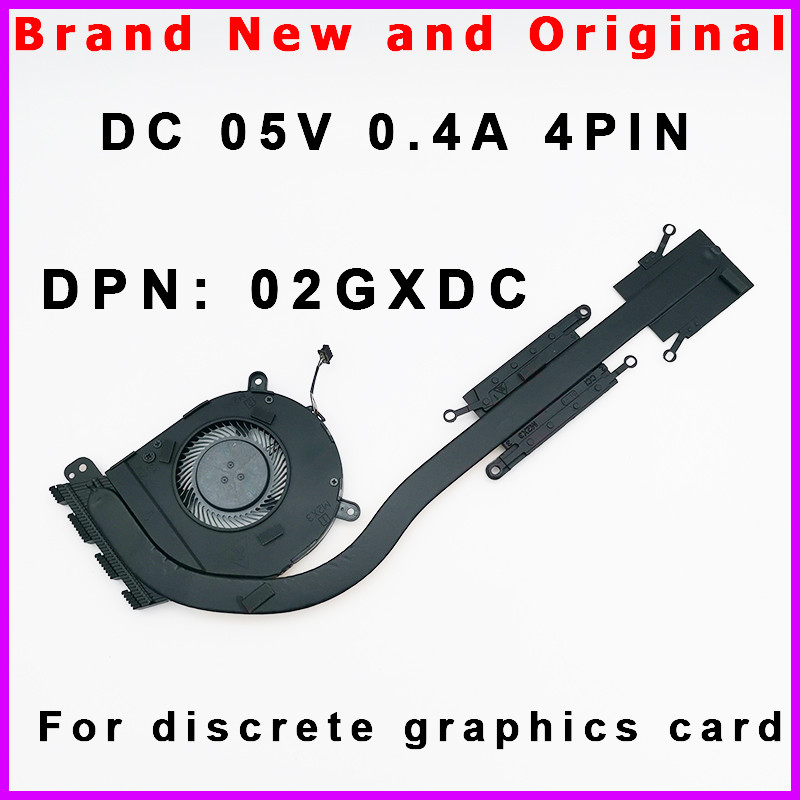 New Laptop CPU Heatsink Cooler Fan Raator For DELL Latitude 5400 5401 5402 5405 02GXDC 0T9T4M EG5005
