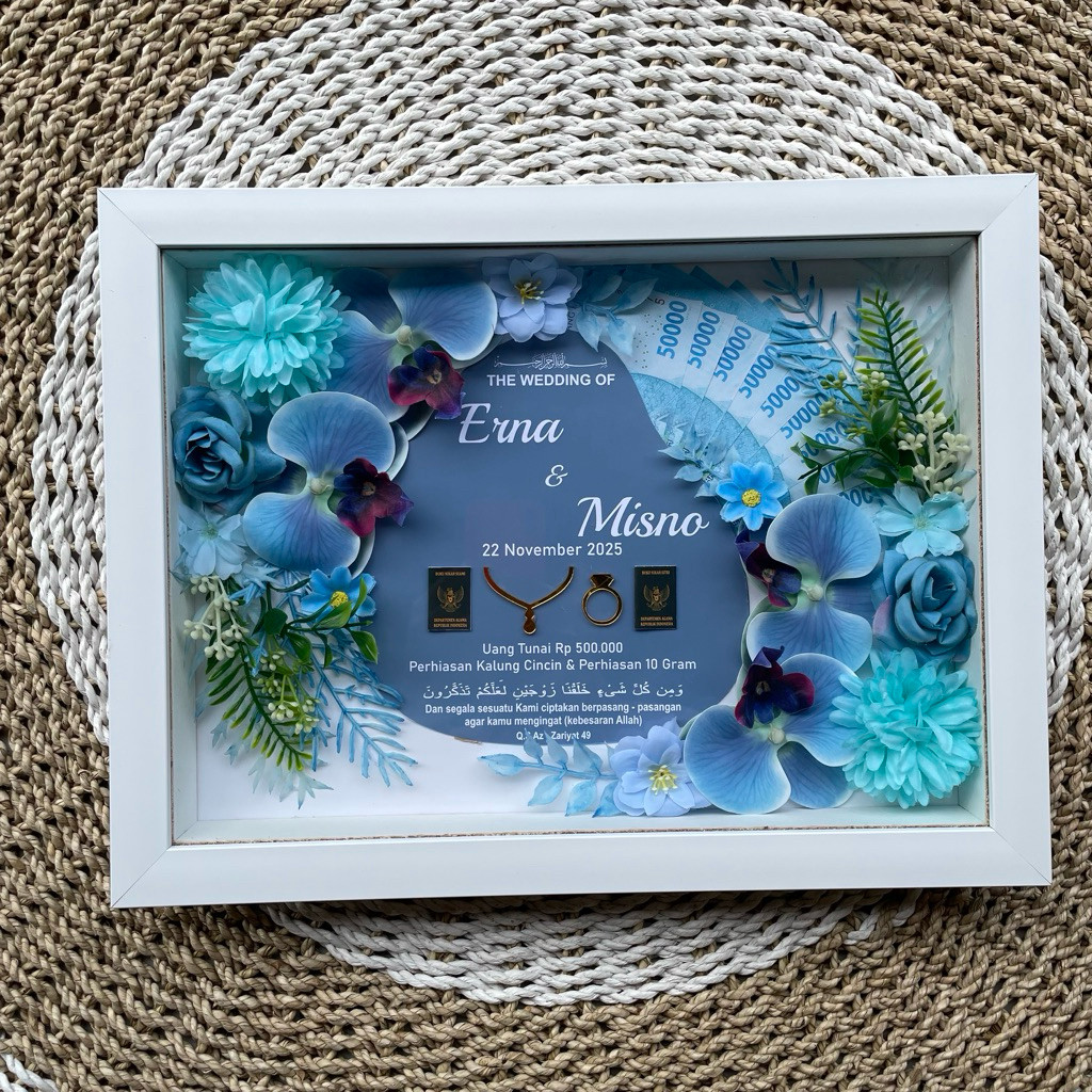 [1-2 HARI JADI] MAHAR 40x30 MAHAR PERNIKAHAN FULL AKR AKRILIK BOX PERNIKAHAN SET HIASAN WEDDING MAHA