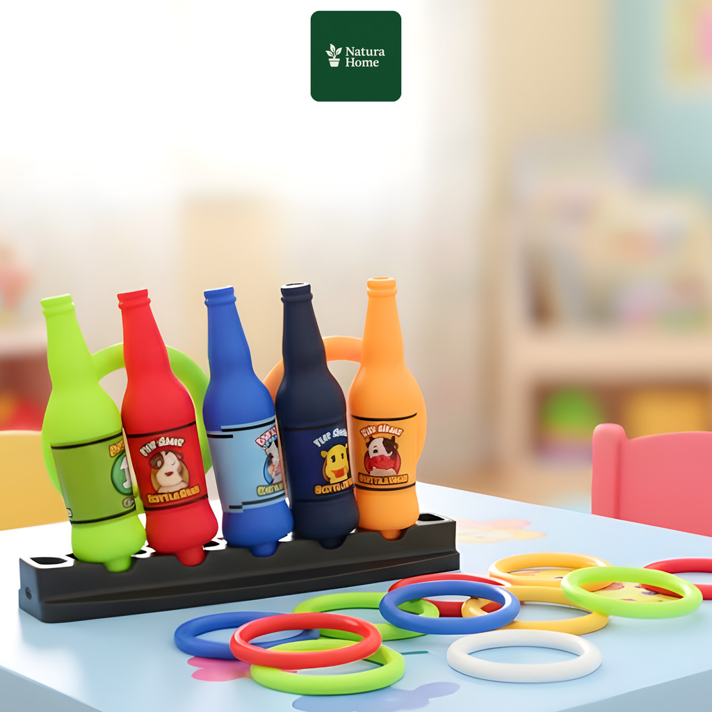 Naturahomee Permainan Lempar Gelang Ring A Bottle Yg19 – Mainan Edukatif Anak