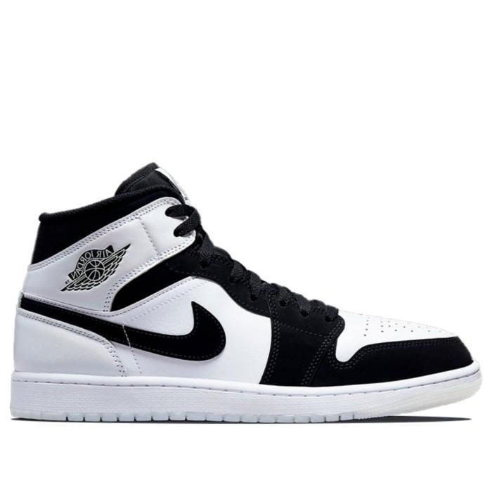 Sepatu Sneaker Air Jordan 1 Mid SE Black "Diamond" ( 100% Original BNIB )