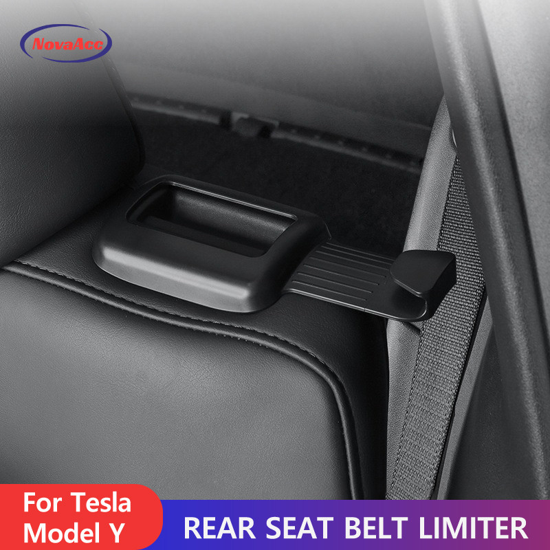 For Tesla Model Y Car Backseat Seatbelt Guide Holder Designed  2020 2021 2022 2023 2024 Car Rear Sea