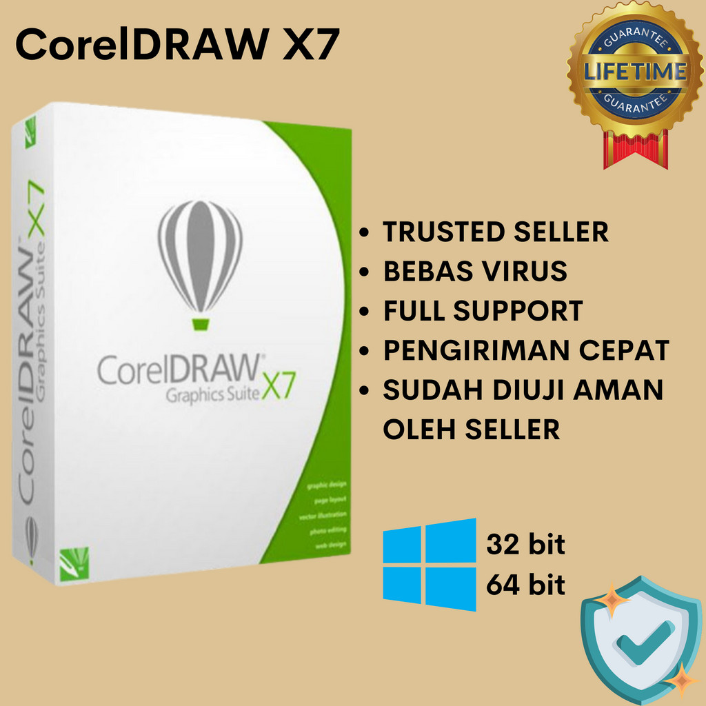 CorelDRAW X7 Full Version Software PC (Windows)