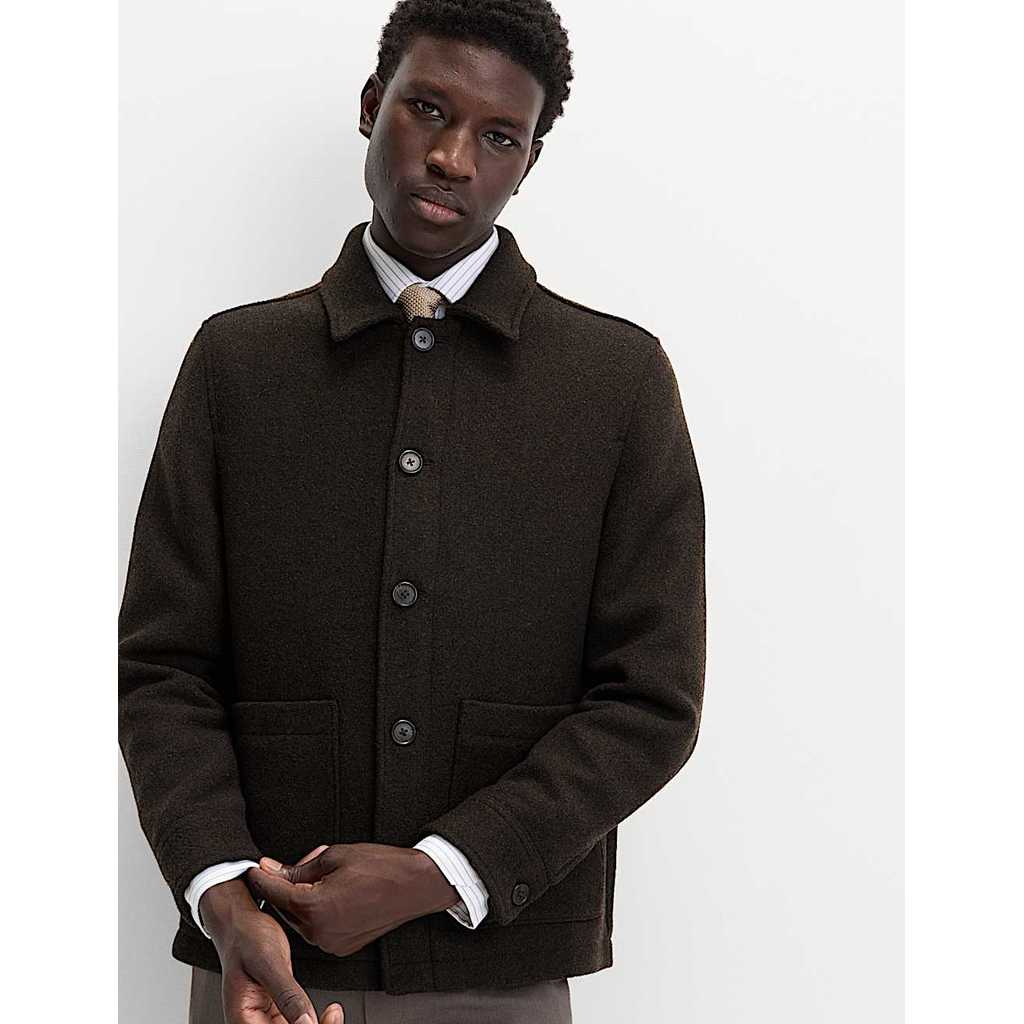 M&S - Jaket Pria  - Textured Chore Jacket