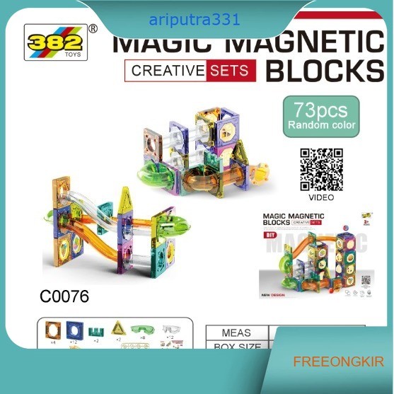 Magnetic Blocks / Mainan Anak Anak Magic Magnetic Blocks / Mainan Anak Edukatif Susun Bangun / Magne