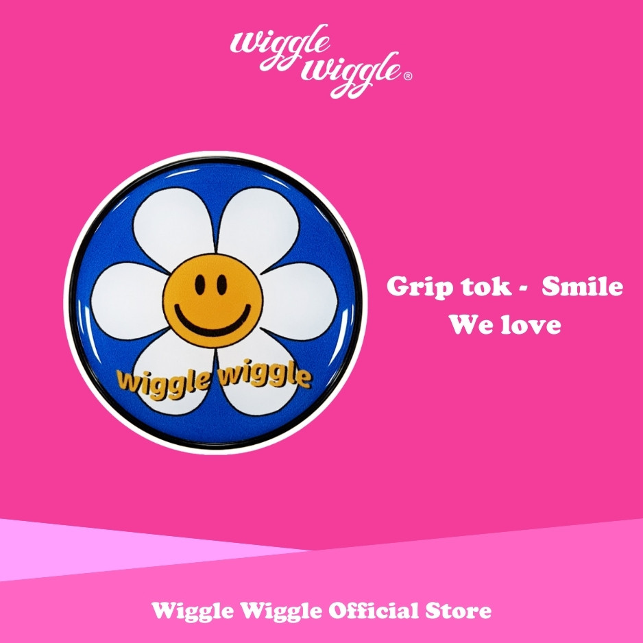 (Urban Style) Wiggle Wiggle Grip tok - Smile We love Grip Tok Popsocket Hp Aesthetic