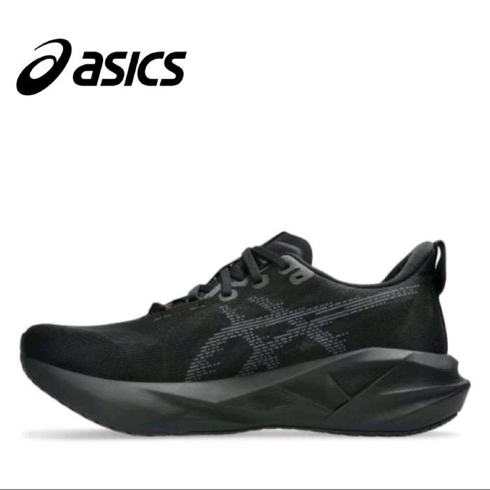 Sepatu Running Asics Novablast 5 Black Carier Grey Shoes Jogging Outdoor
