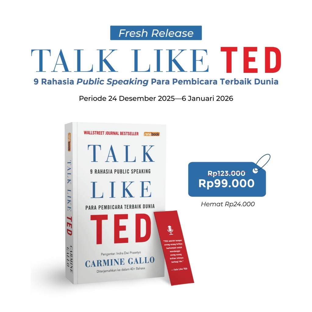 Buku Self Improvement - Talk Like TED - Carmine Gallo - Renebook