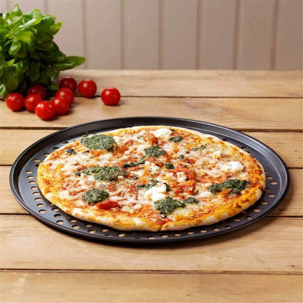 1pc Alices Pizza Pan With Holes 11 In Round Pizza Pan for Oven Pizza Bakeware Pizza Pans Pizza Pan P