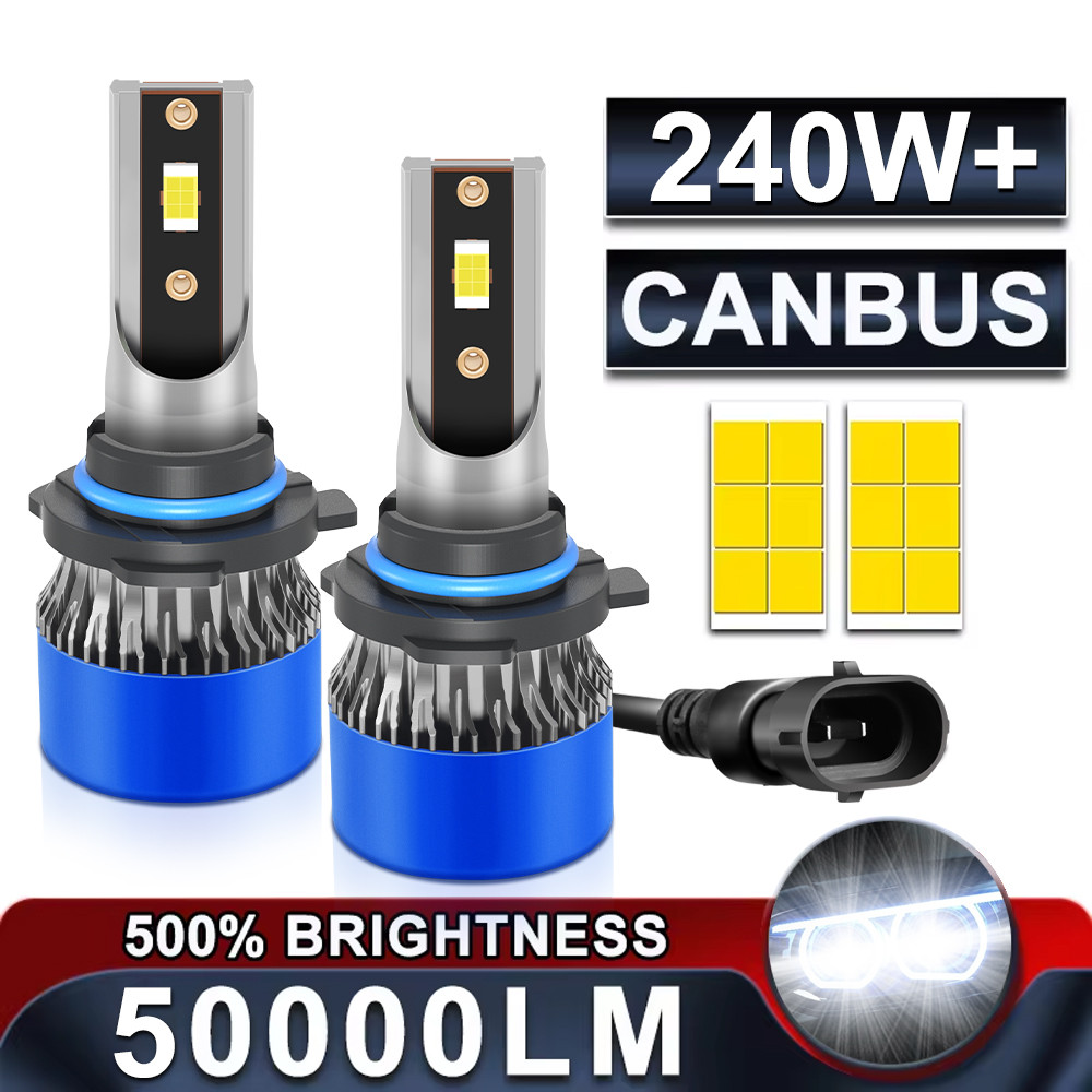 240W H7 H4 Canbus LED Car Headlight 50000LM H11 H1 H13 9005 HB3 9006 HB4 9004 9007 Auto Headlamps 60