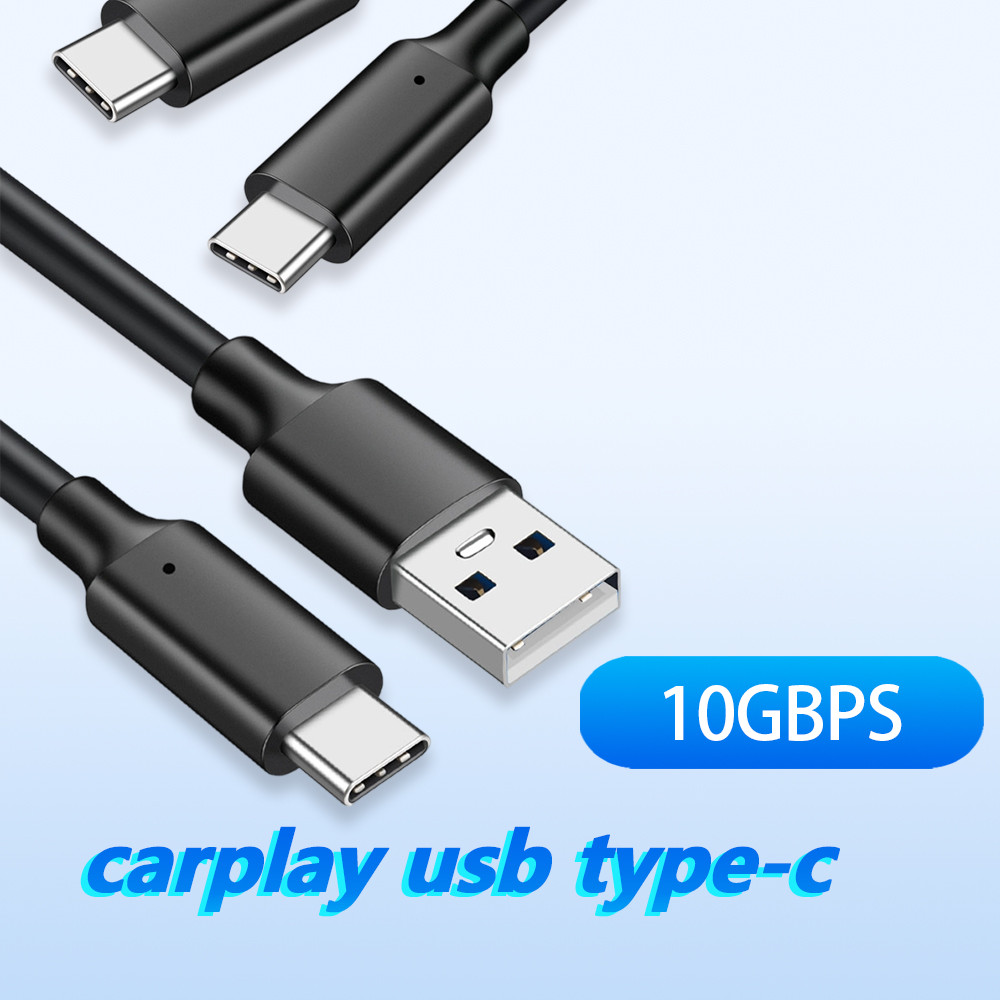 USB 2.0 3.0  To Type C Data Cable for Carplay Box Carlife Navigation Car arger USB 3.2 SSD Hard sk 1