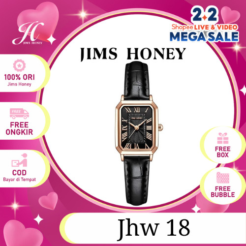 JIMS HONEY Jam Tangan Wanita JHW 18 (FREE Box + Baterai) Arloji Cewek Kecil