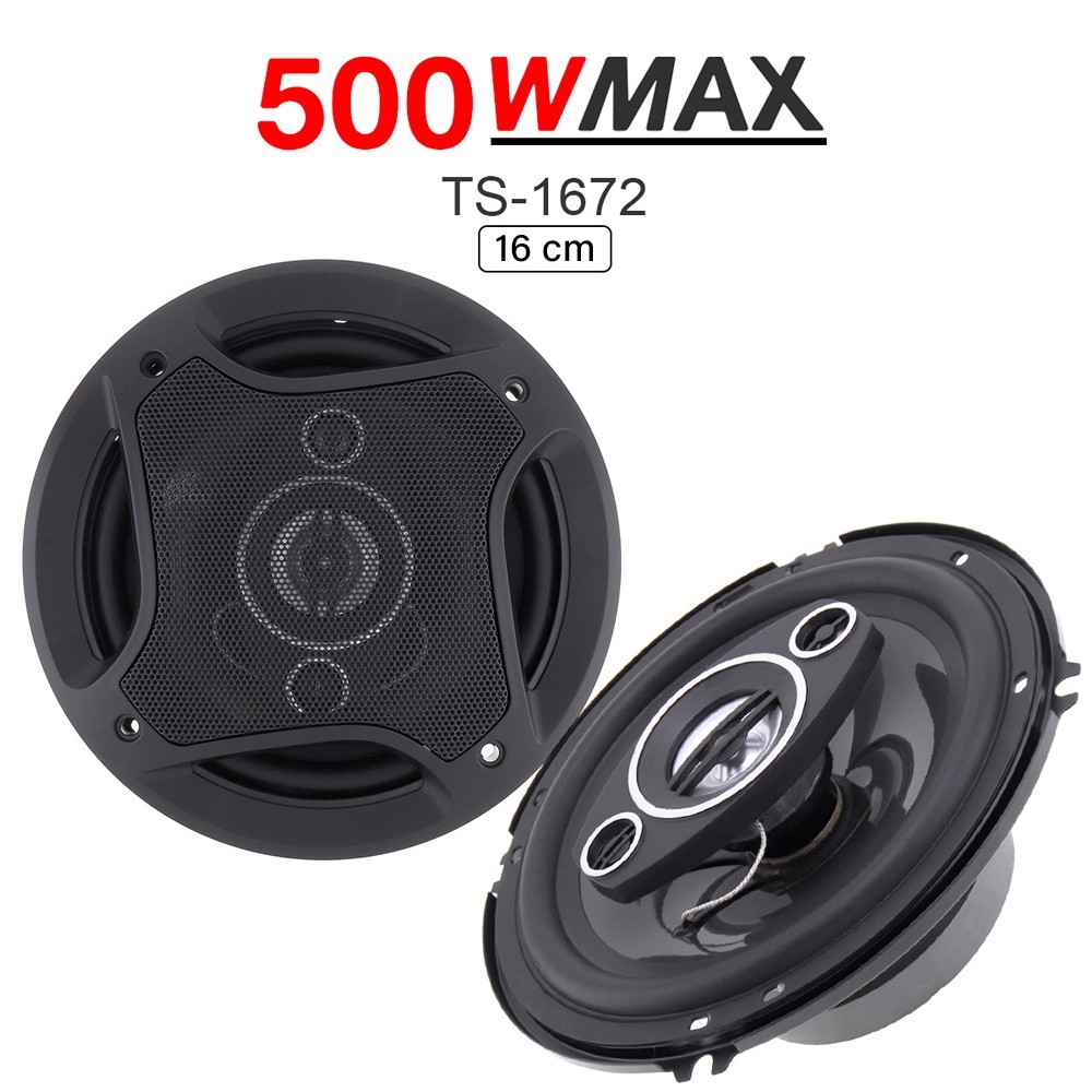 TergacorSpeaker Subwoofer Mobil 6 Inch HiFi 500 W 2 PCS - BlackTerbaik