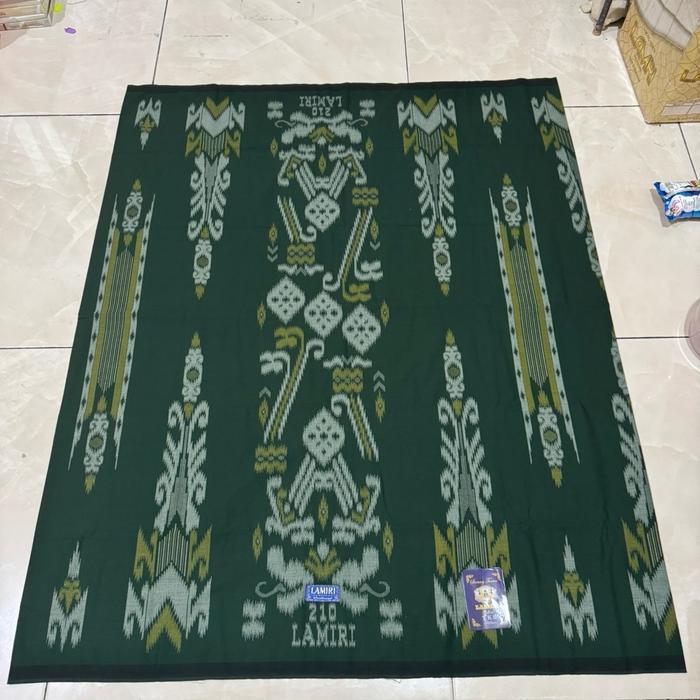 sarung LAMIRI 100% ORIGINAL PABRIK bahan rayon premium adem halus - Hijau botol TR