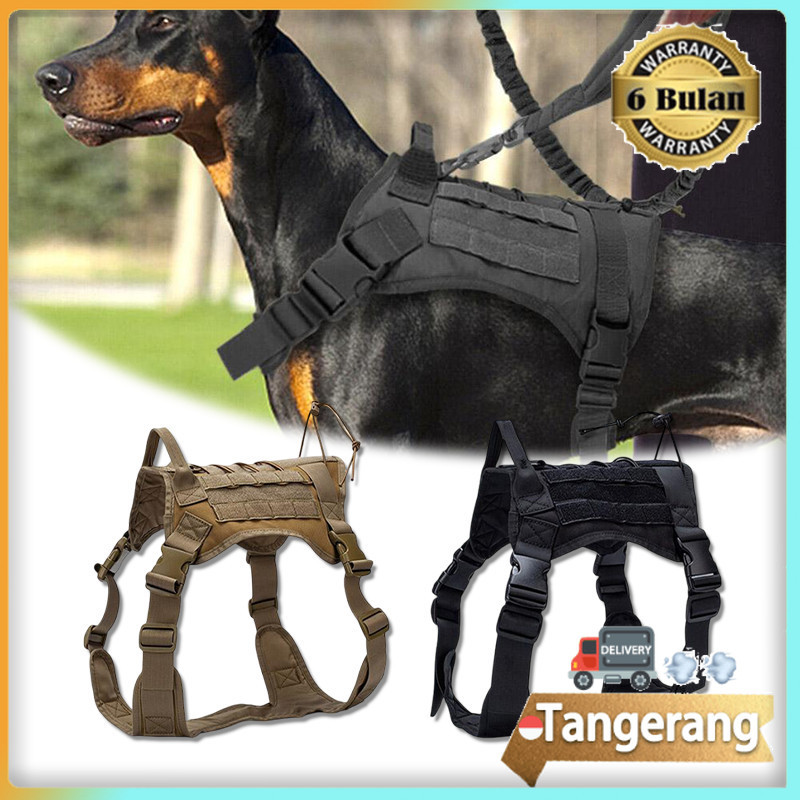 Harness Tactical Rompi Anjing / Harnes Rompi Professional Tactical Dog Vest
