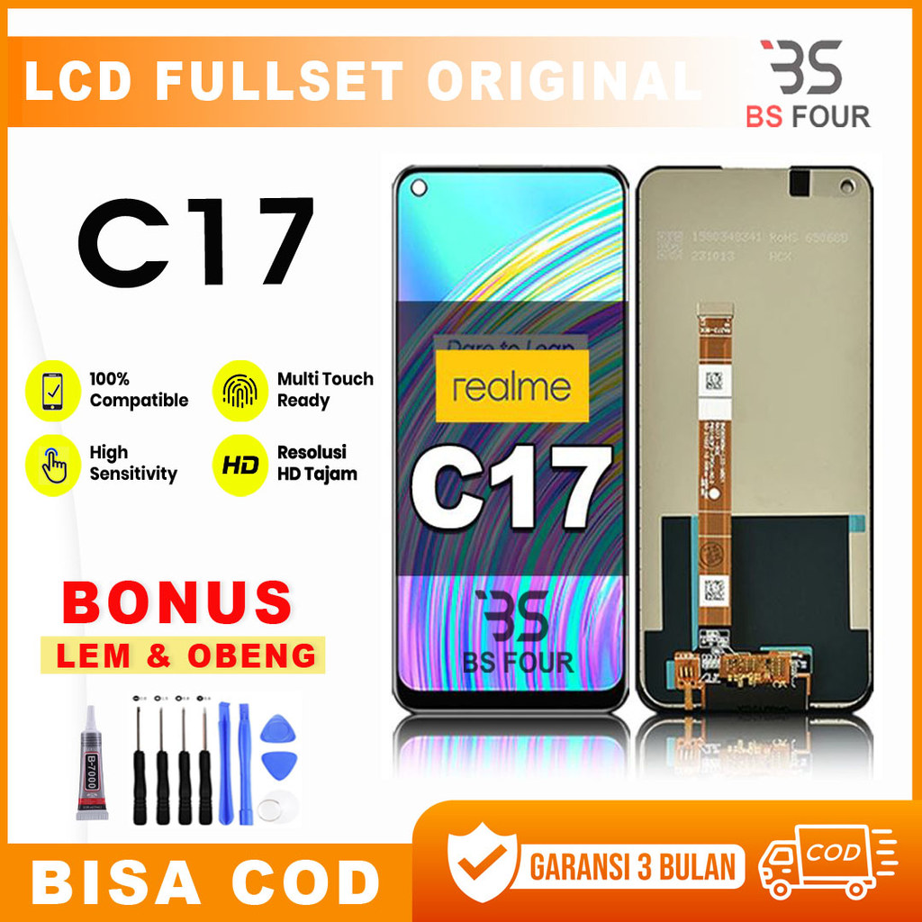 LCD Realme C17 Ori fullset touchscreen original  COD