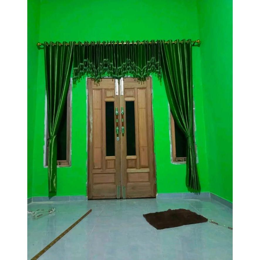 1 SET PONI ZIGZAG DOUBEL RENDA SUPER MEWAH BAHAN BLACKOUT PREMIUM + FREE STEAM UAP - ABU TUA, 12 Gel