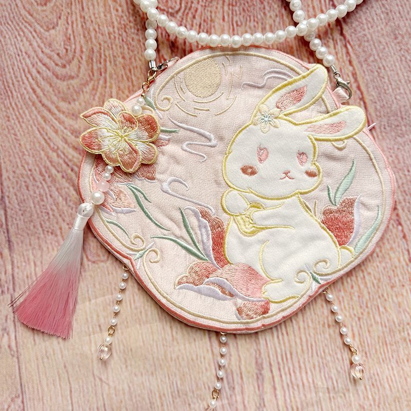 [Amy]Aksesori Hanfu Tradisional Cina, Tas Lucu, Tas Serbaguna, Tas Selempang Bordir Gaya Han