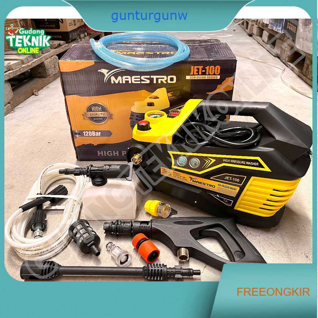 Alat Mesin Cuci Motor Mobil Steam JET-100 MATRIX MAESTRO / Jet Cleaner High Pressure Washer MAESTRO 