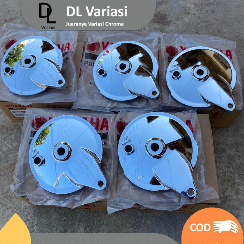 Tutup Tromol Belakang RX King / Scorpio Original Yamaha Finishing Chrome | Cover Tromol RX King Chro