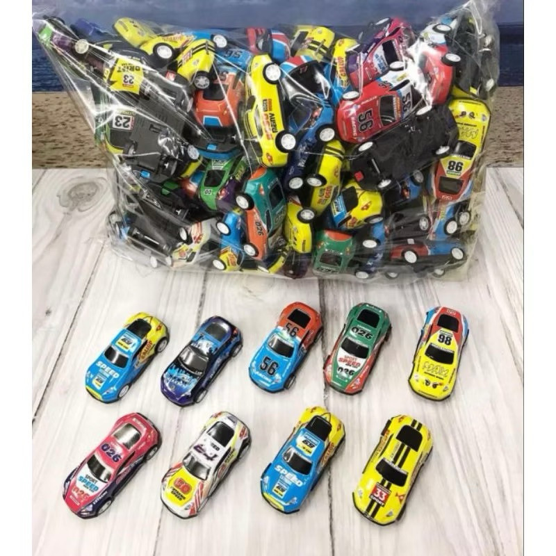 Mobil Racing Pullback Mainan Mobil Kecil Besi Motif Random