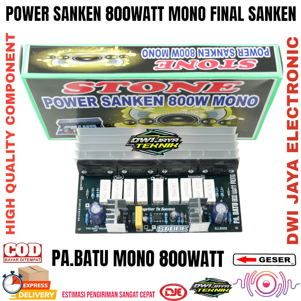 Power Mono 800Watt Sanken 5DY Amplifier