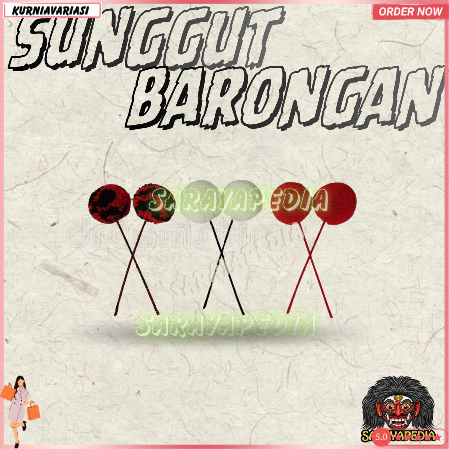 Sungut Barongan Aksesoris Hidung Barongan SUNGUT  BARONGAN KNV -70