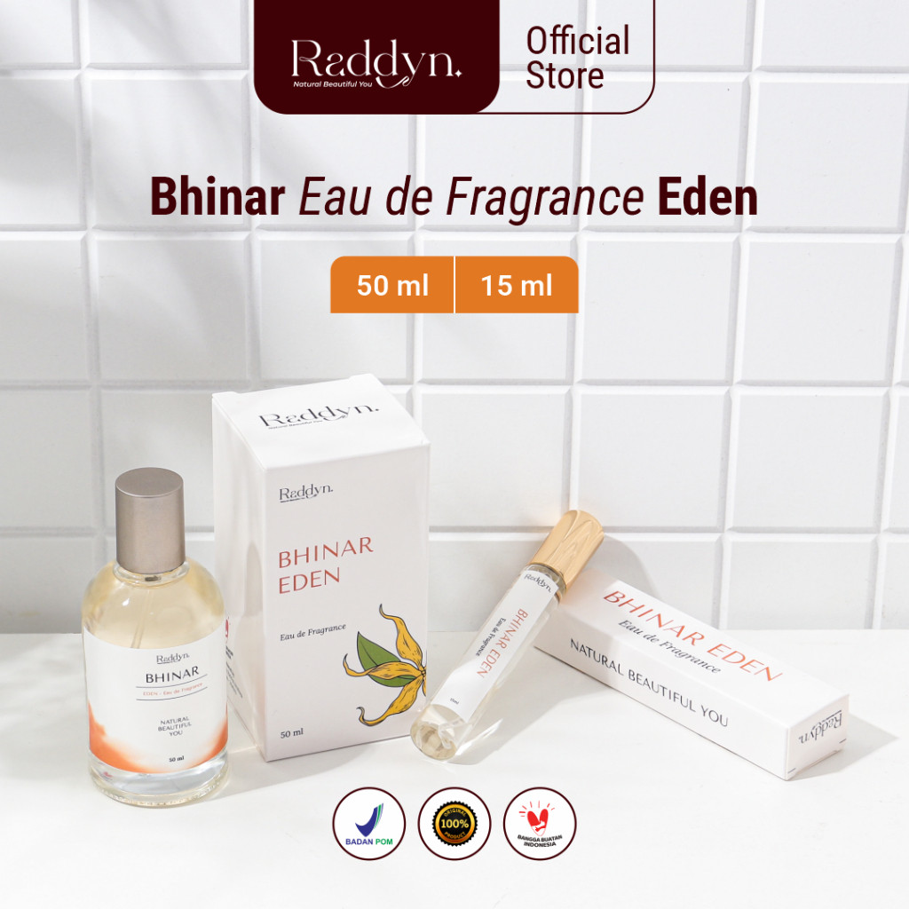Parfum RADDYN Bhinar Eden Eau de Fragrance Aroma Feminine Manis dan Elegan