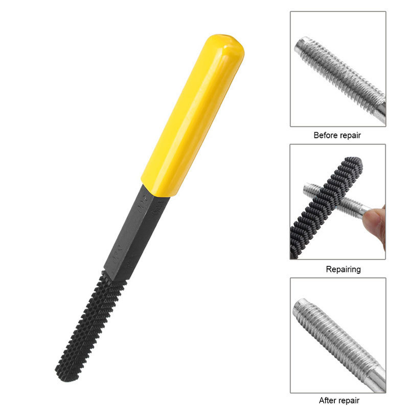 Thread repair file, shaping file screw repair file thread damage repairer metric coarse thread file,